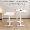 Height-Adjustable Rolling Overbed Table for Sofa, Bed, and Home view 4