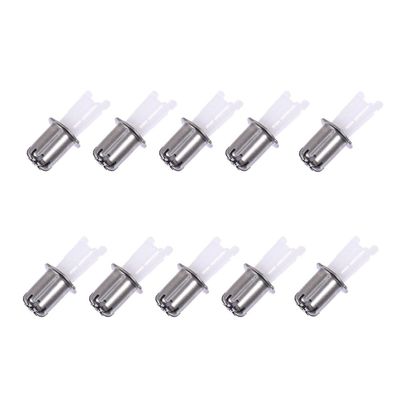 COMPUKAS 10-Piece Replacement Heads for Nose Hair Trimmers, Plastic and Steel, Compact Design