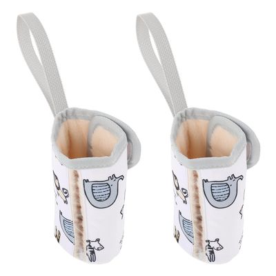 SECFOU 2-Pack Insulated Breast Milk Bottle Bags, Oxford Fabric, Compact and Lightweight
