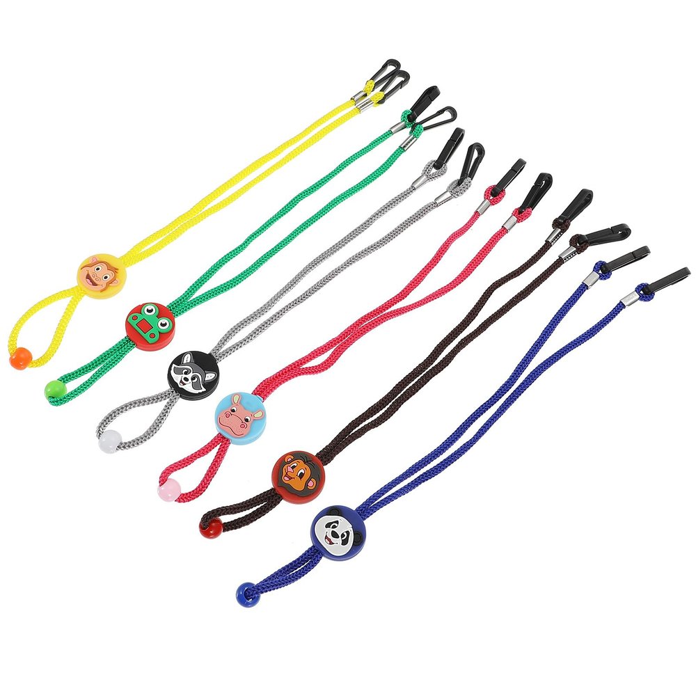 Hoement Plastic Mask Straps, 6-Pack, Ear-Friendly, Anti-Loss, Random Color and Style