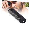 Black Zinc Alloy Beard Styling Comb for Men view 3