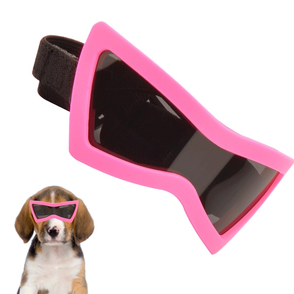 Dog Sunglasses 10 x 4.5 cm | Windproof Sunglasses for Dogs | UV Protection Puppy Glasses with Adjustable Strap for Beach Trips, Hiking, Adventures, Summer Outings, Walking, Cats