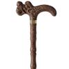 VNVFJKLO Hand-Carved Wenge Wood Cane, Non-Slip and Lightweight, 77 cm, for 145–150 cm Height view 1