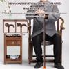 VNVFJKLO Hand-Carved Wenge Wood Cane, Non-Slip and Lightweight, 77 cm, for 145–150 cm Height view 2
