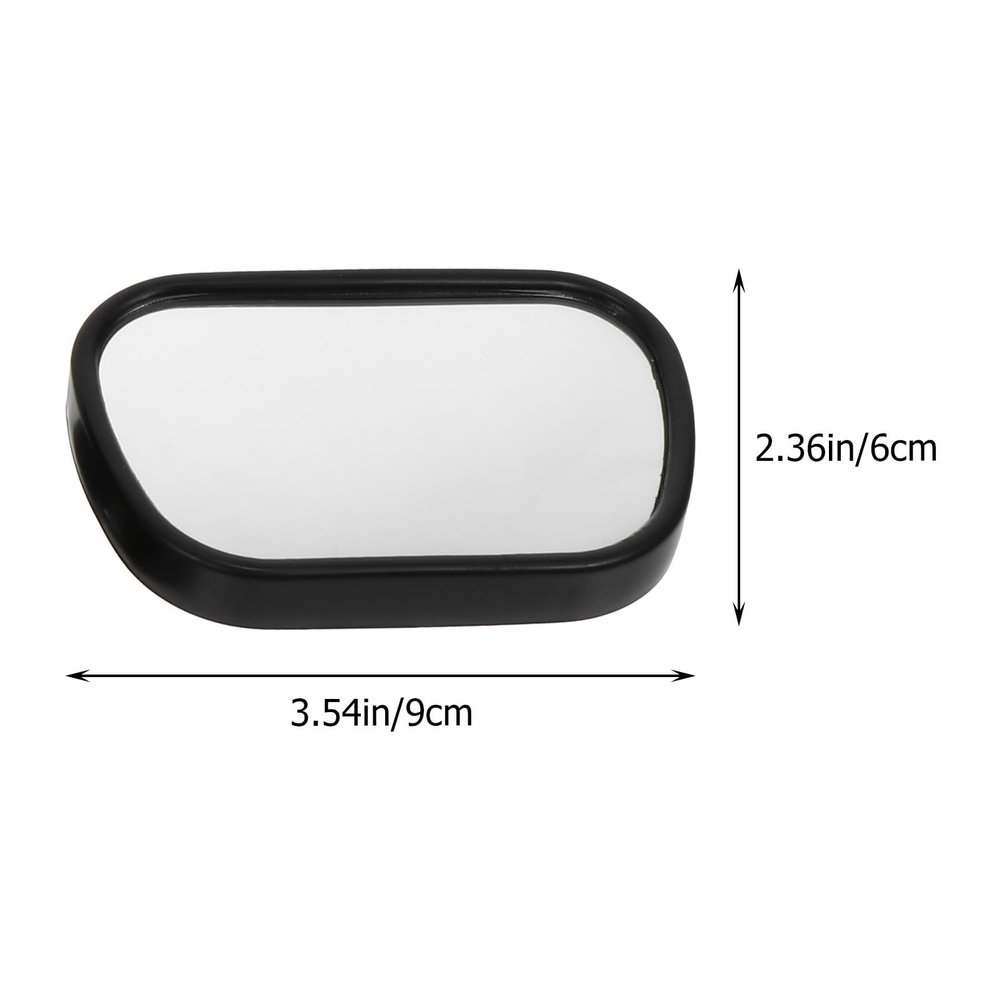 GLSTOY Baby Car Rear-Seat Safety Mirror, Glass and Plastic, Adjustable, Black