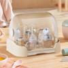 Baby Bottle Drying Rack with Cover and Removable Tray, Storage Box for Pacifiers, Dishes, and Toddler Utensils view 3