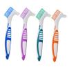 Uonlytech Denture Cleaning Brushes with Double-Sided Head and Ergonomic Handle, 4-Pack, Soft Bristles view 1