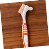 Uonlytech Denture Cleaning Brushes with Double-Sided Head and Ergonomic Handle, 4-Pack, Soft Bristles view 4