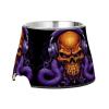 Purple Sea Octopus Art Non-Slip Stackable Stainless Steel Food and Water Bowl for Dogs and Puppies view 2