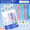 5-in-1 Mini Travel Toothbrushes with Toothpaste, 26-Pack view 4