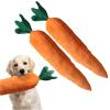 Extra-Large Carrot Dog Toy with Multiple Squeakers view 1