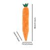 Extra-Large Carrot Dog Toy with Multiple Squeakers view 3