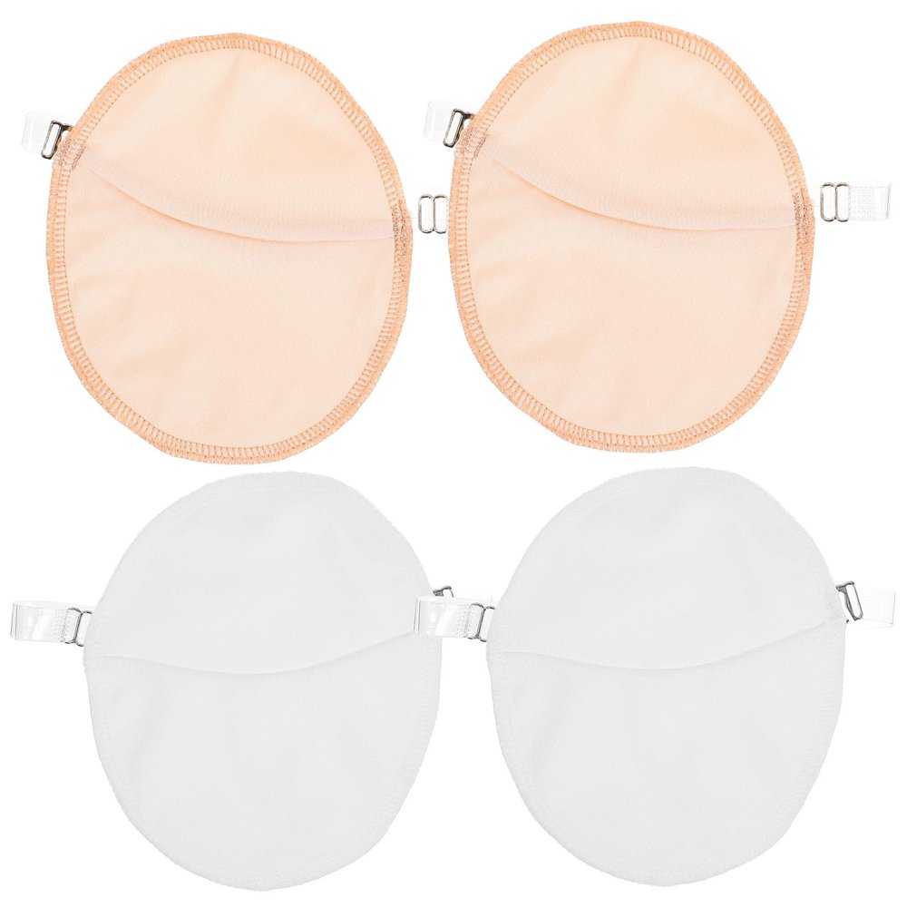 IDEANATEGRATE 2-Pair Underarm Sweat-Absorbing Pads with Straps