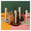 Cat Scratching Post with Vertical Sisal, Curry view 3