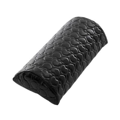 2-Piece Removable, Washable Nail Art Sponge Hand Cushions, Black