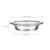Alasum 2-Piece Glass Candle Dishes for Wax Warmers, Reusable and Easy to Clean, 115 mm Diameter view 2