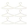Sonew 10-Piece Stainless Steel Dollhouse Hangers, Outfit Holders, Rose Gold, 100 mm (Gold) view 2
