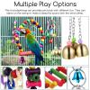 Kisangel Bird Cage Swing Set with Colorful Metal Design view 3