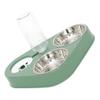 PRETYZOOM Automatic Water Dispenser and Food Bowl, PP, PE and Stainless Steel, 500 ml, for Cats and Small Dogs view 1