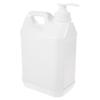 3 L Plastic Dispenser Bottle with Pump and Childproof Lid, White view 1