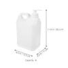 3 L Plastic Dispenser Bottle with Pump and Childproof Lid, White view 2