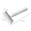 Manual Beard Razor, Silver, Long Handle, Double-Sided view 2