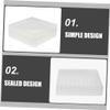 PACKOVE 2-Pack PP Cryovial Boxes, 100 Compartments, for 1.5–2 mL Tubes view 4