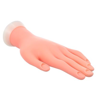 OFFIGAM Manicure Practice Tool, Flexible Silicone Hand with Movable Fingers for Nail Design and Nail Art