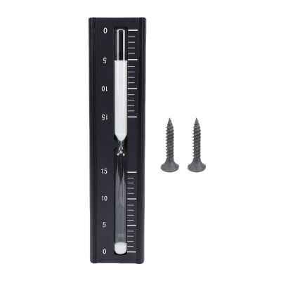 TARSHYRY 15-Minute Sauna Timer, Rotating Wall-Mount Hourglass, Pine Wood and Aluminum, Heat-Resistant, 30.2 x 7 cm