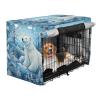 KAAVIYO White Polar Bear Print Waterproof Dog and Cat Crate Cover for Indoor and Outdoor Use view 2