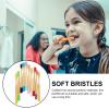 Luxshiny Bamboo Toothbrushes, 10 Pieces, with Soft Bristles and Non-Slip Handles view 3