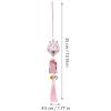 Japanese Cat Pendant in Pink view 2