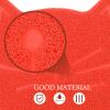 Cat-Shaped Feeding Mat, Non-Slip PVC, Red view 4