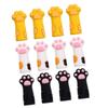 AMUSLESUR 12-Piece Silicone Handle Sleeves for Cuticle Nippers with Cute Cat Paw Designs view 1