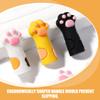 AMUSLESUR 12-Piece Silicone Handle Sleeves for Cuticle Nippers with Cute Cat Paw Designs view 4