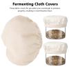 FELTECHELECTR 1-Set Sourdough Starter Accessories with Breathable Fabric Covers, Temperature Stickers and Date Bands view 3