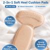 Anti-Slip Heel Liners, Soft Cushion Heel Protector Pads for Women and Men (Khaki) view 4