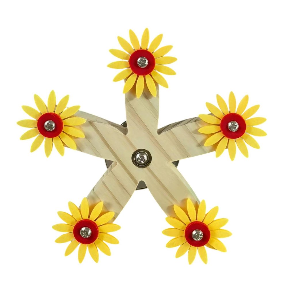 Budgie Toy - Rotating Wooden Training Wheel