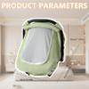 Baby Car Seat Cover, 360° Protection, Cotton Gauze, Mint Green view 2