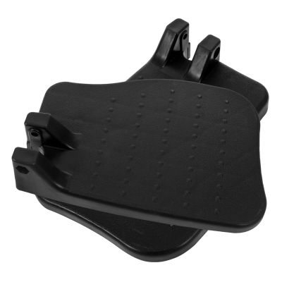 DECHOUS 1 Pair Wheelchair Footplates, PP, Support Bar Design, Universal Fit, Black