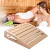 Onchdbfhuu Comfortable Wooden Sauna Headrest Pillow, Ergonomic Design for Steam Baths and Home Spa Environments view 3