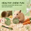 8-Piece Rabbit Toys, Natural Timothy Hay Sticks and Grass Cakes, Dental Chew Toys for Rabbits, Chinchillas, Guinea Pigs and Hamsters view 2