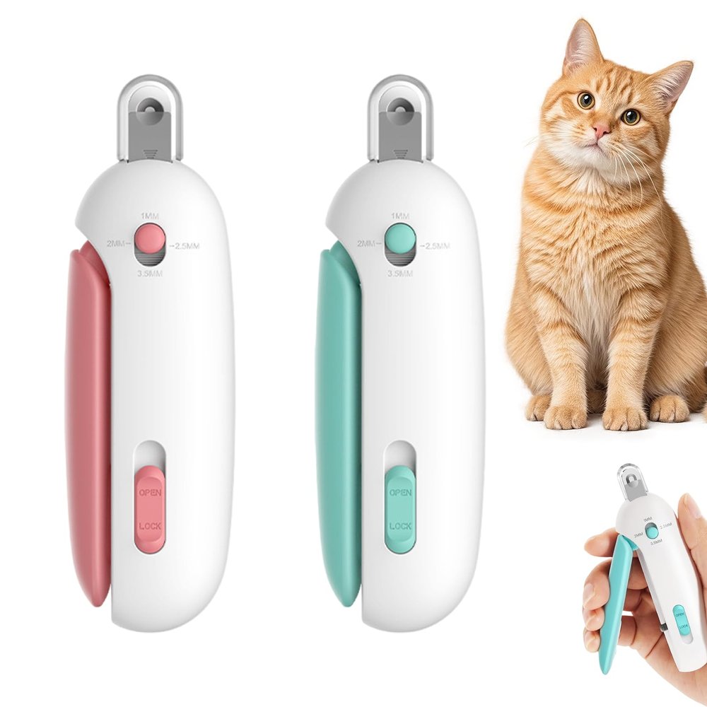 GuBaoZhuo 2-Pack Cat Nail Clippers