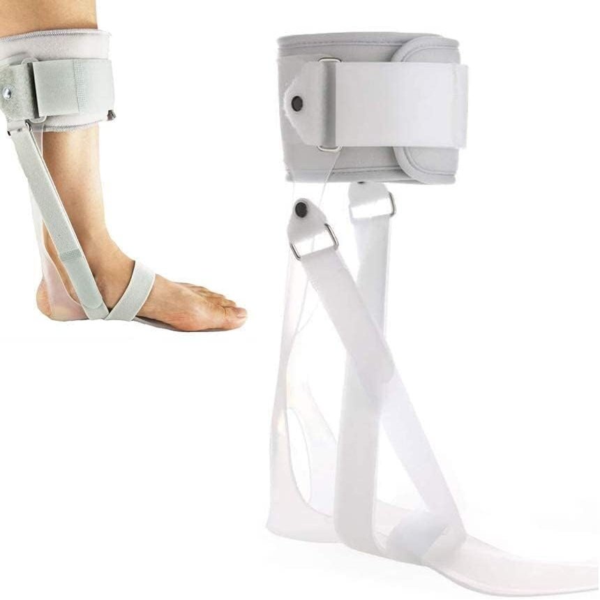 VHcgCGJ Ankle-Foot Orthosis, Adjustable Ankle Support for Foot Drop and Dorsiflexion, Right, M