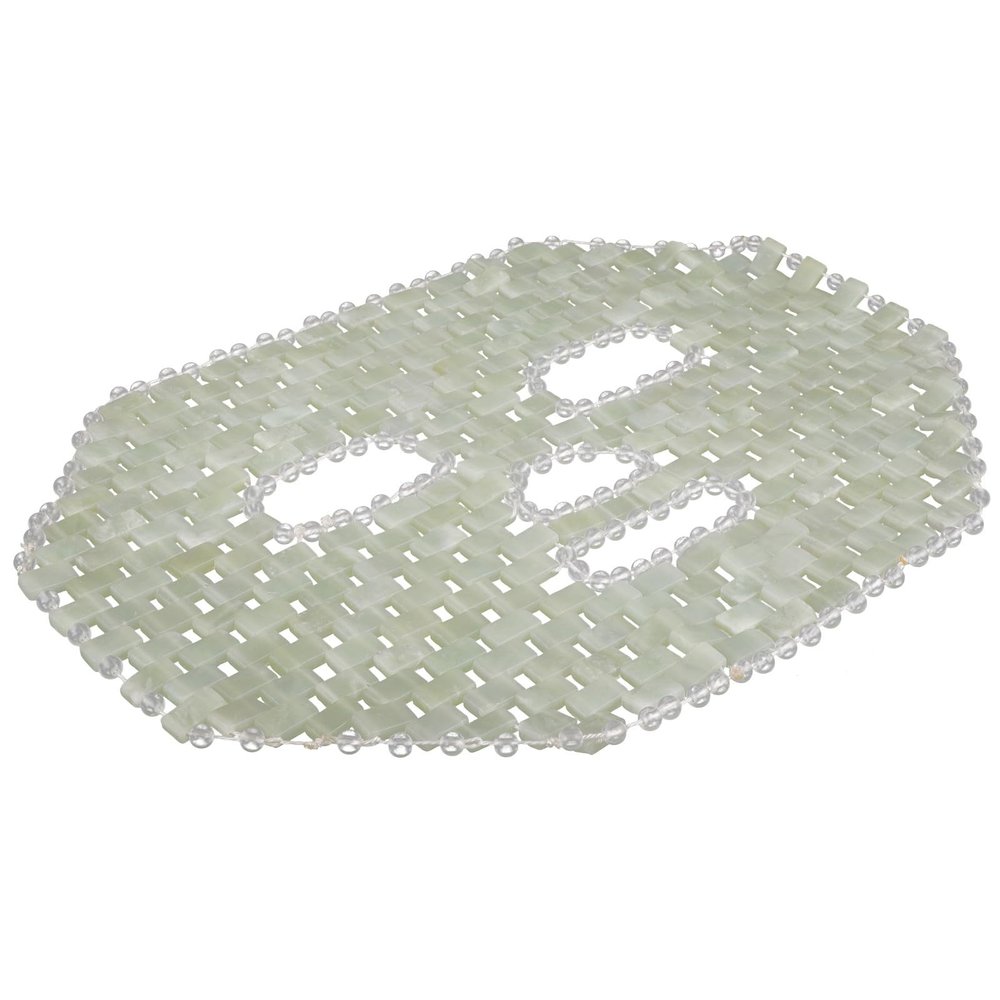 Jade Cooling Mask for Face and Eyes, Pain-Relieving, at Home