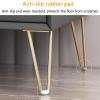Metal Furniture Legs, 4-Piece Triangular Metal Legs, Multicolor (1040) cm (Gold, 15 cm) view 4