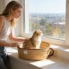 Generic Cat Basket Bed, Breathable, Cute Nest for Kittens view 2