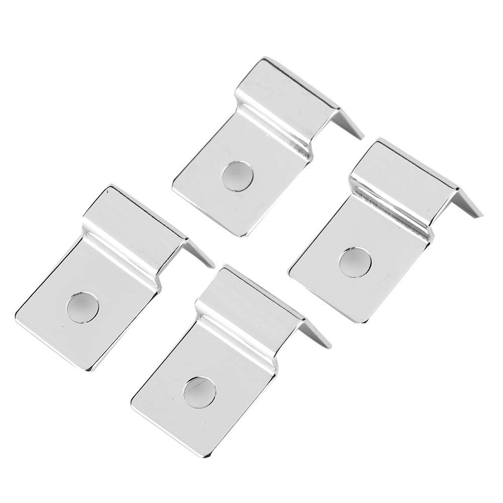 High-Strength Stainless Steel Support Clip for Aquarium Glass Cover, 4-Piece Set
