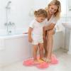 Silicone Shower Foot Scrubber Mat with Non-Slip Silicone Suction Cups view 2