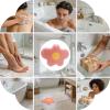 Silicone Shower Foot Scrubber Mat with Non-Slip Silicone Suction Cups view 4